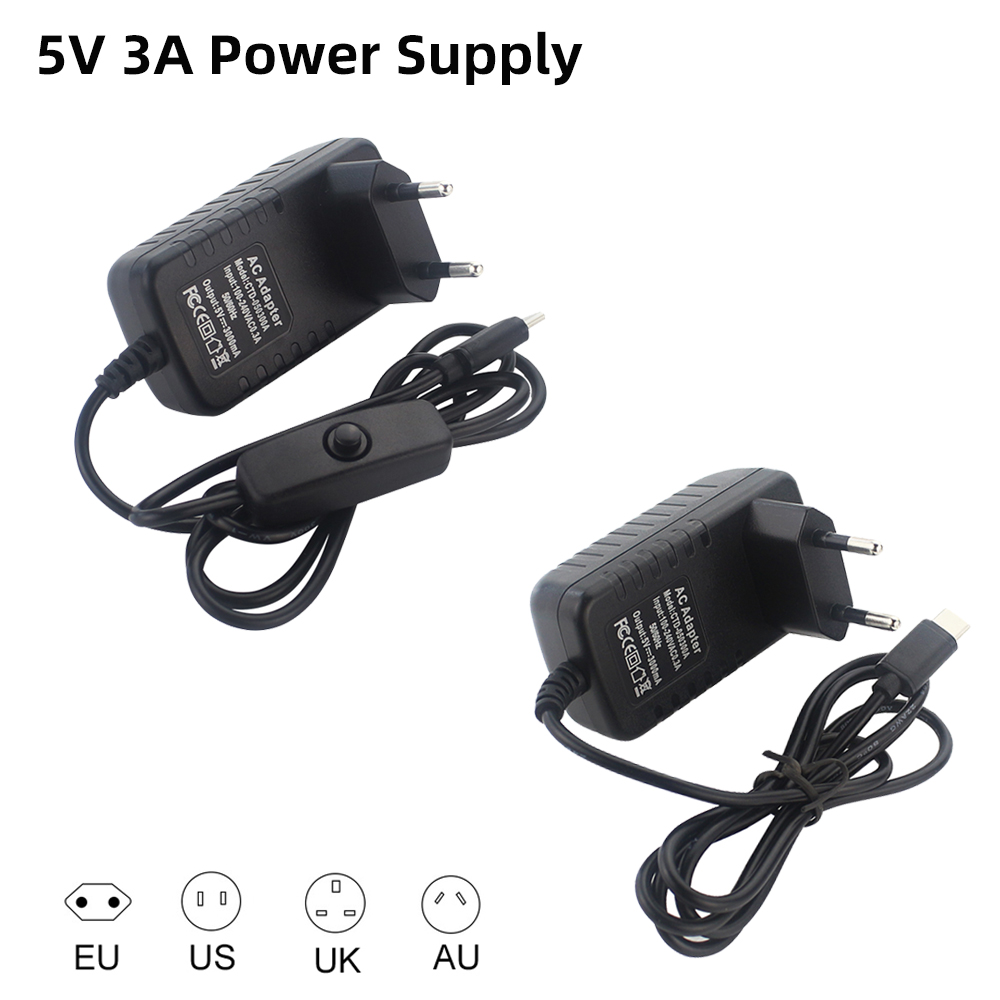 Pi Power Supply - Adaptor daya 5V 3A Raspberry Pi