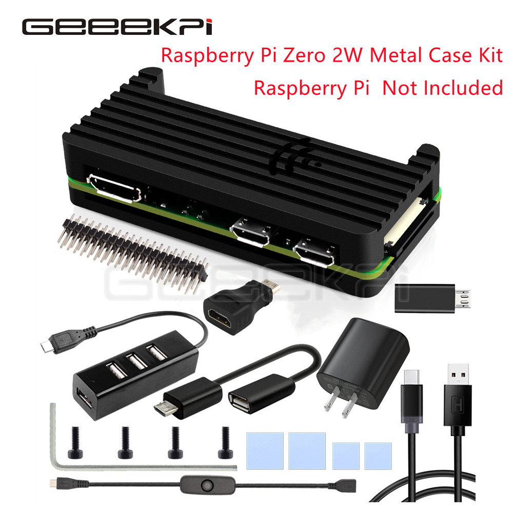Pi Zero - Geeekpi Versi Baru! Paduan Besi Hitam