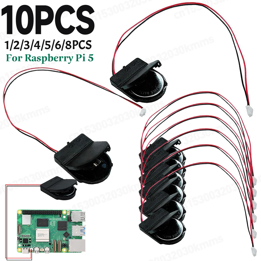 Pi 5 Case - 1-10x kotak baterai untuk Raspberry Pi