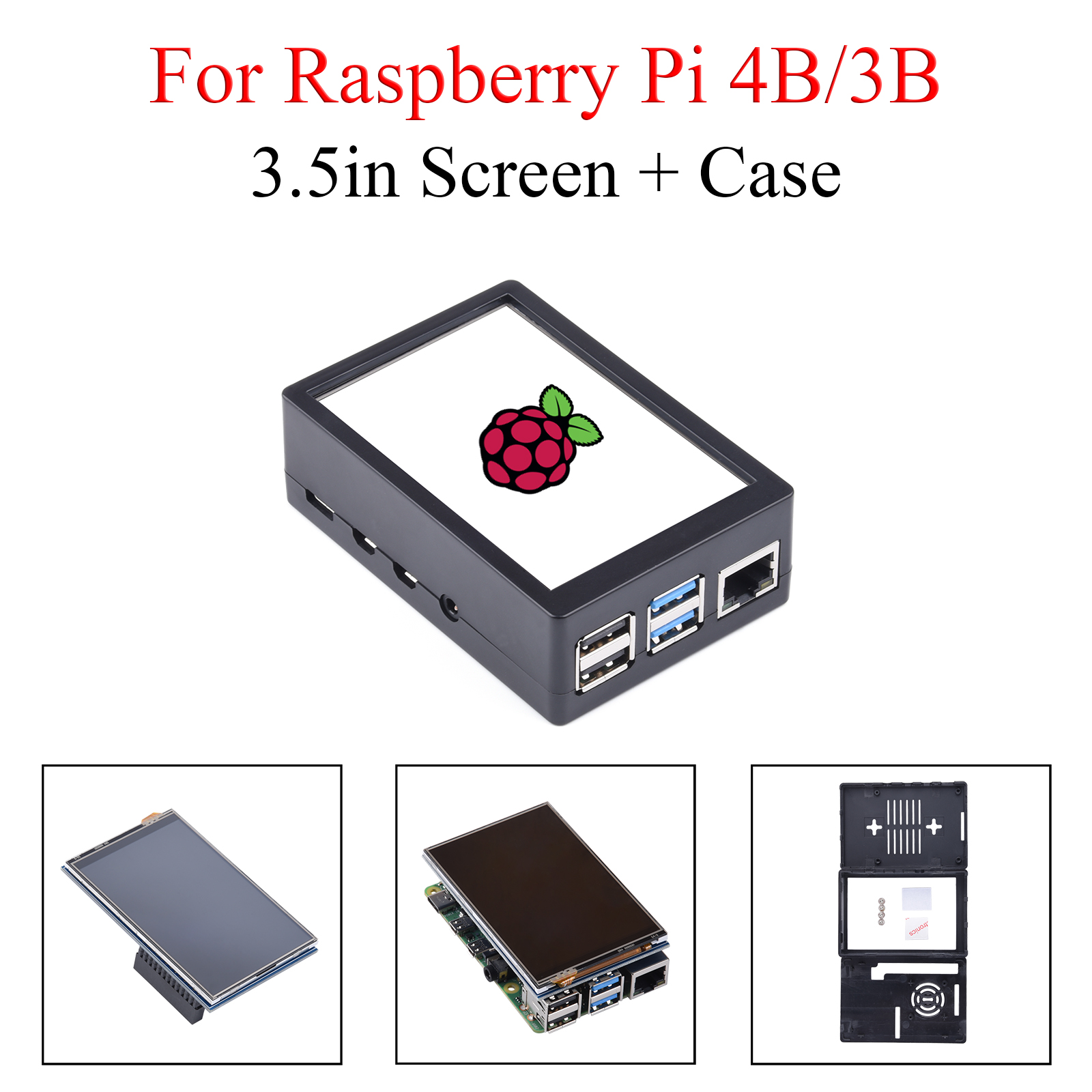 Pi 4 Case - Layar Sentuh 3,5 inci 480*320 +