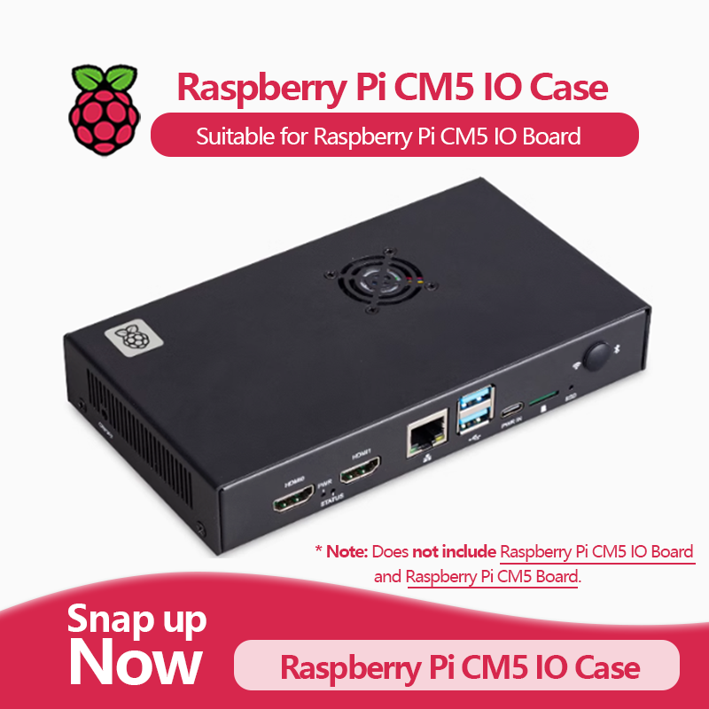 Casing IO Resmi Raspberry Pi C - Pi 5 Case ulasan dan harga