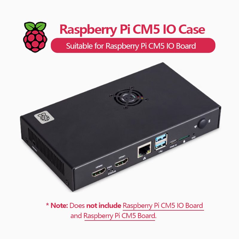 Casing IO Resmi Raspberry Pi C - Pi 5 Case ulasan dan harga