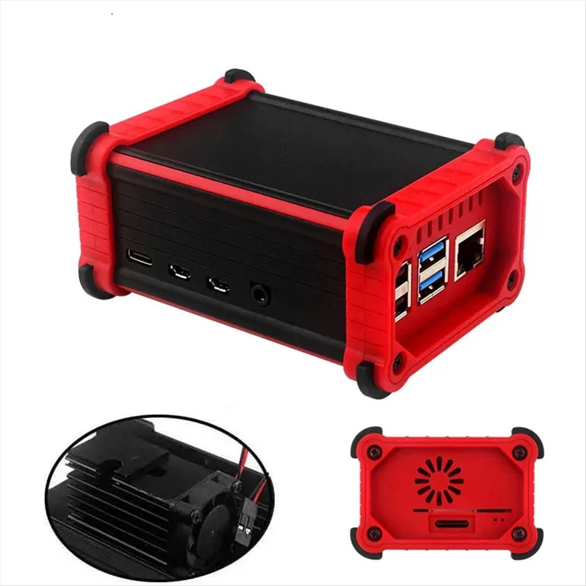 T1032C-Untuk Pi 4, Casing Alum - Pi 4 Case ulasan dan harga