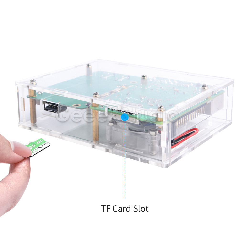 Casing akrilik Raspberry Pi, S - Pi 4 Case ulasan dan harga