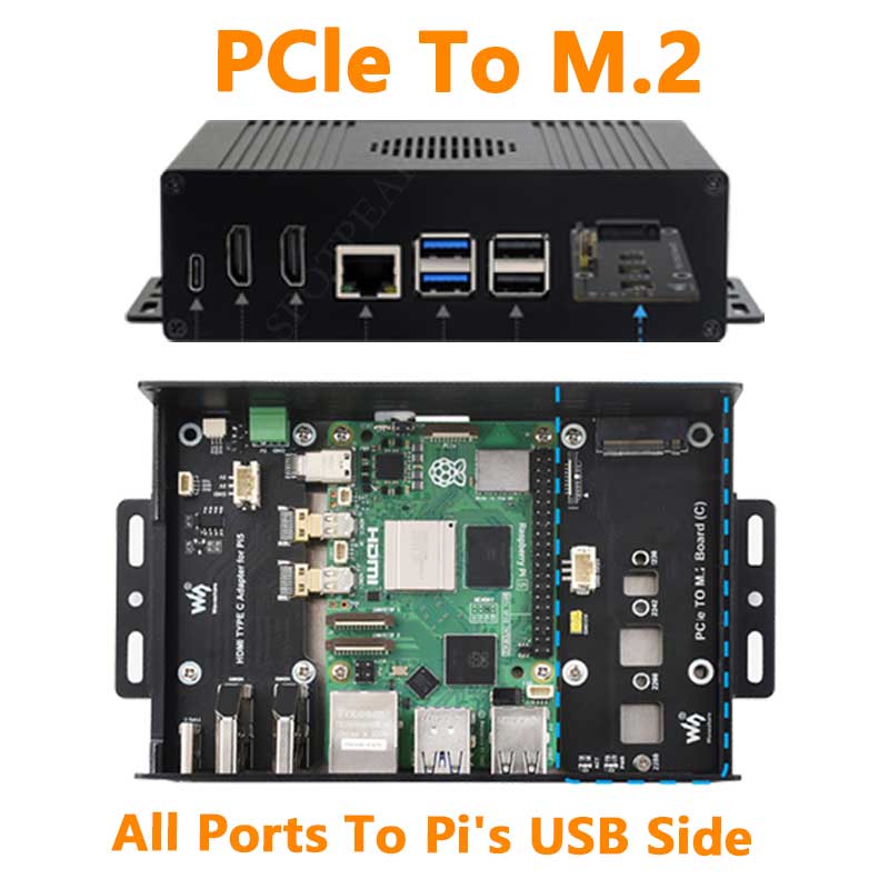 Kit casing kotak Raspberry Pi  - Pi 5 Case ulasan dan harga