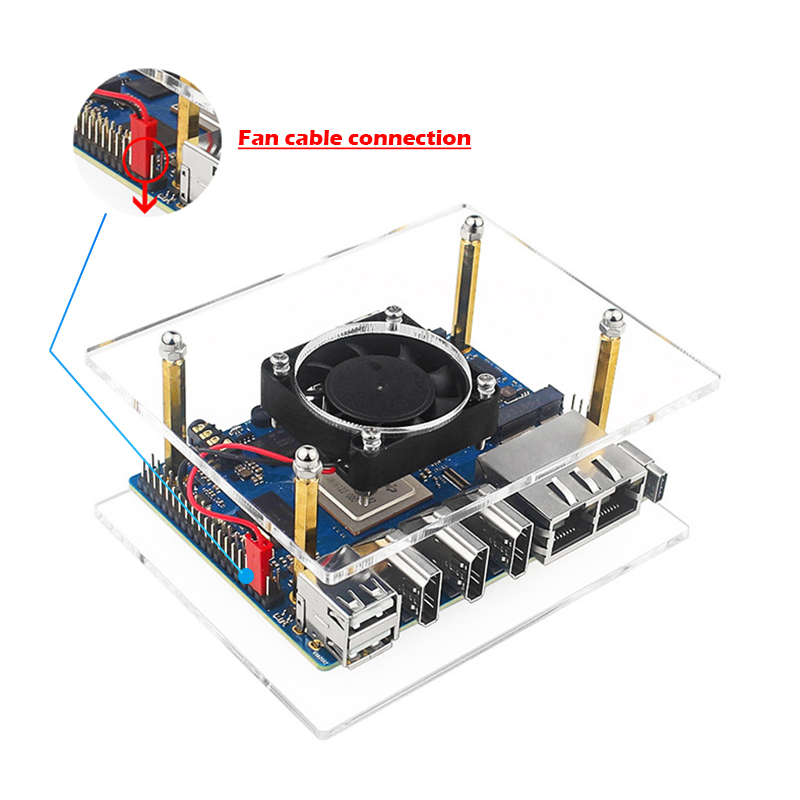 Set Casing Cluster 2 Lapis unt - Pi 4 Case ulasan dan harga