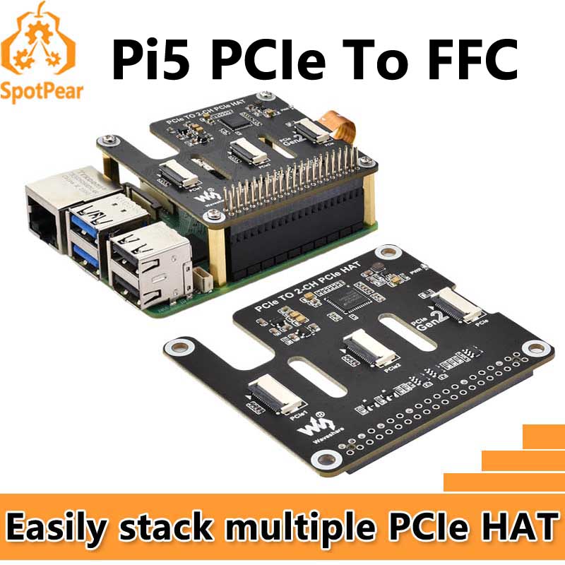 Raspberry Pi 5 PCIe ke 2-CH PC - Pi Cooler ulasan dan harga