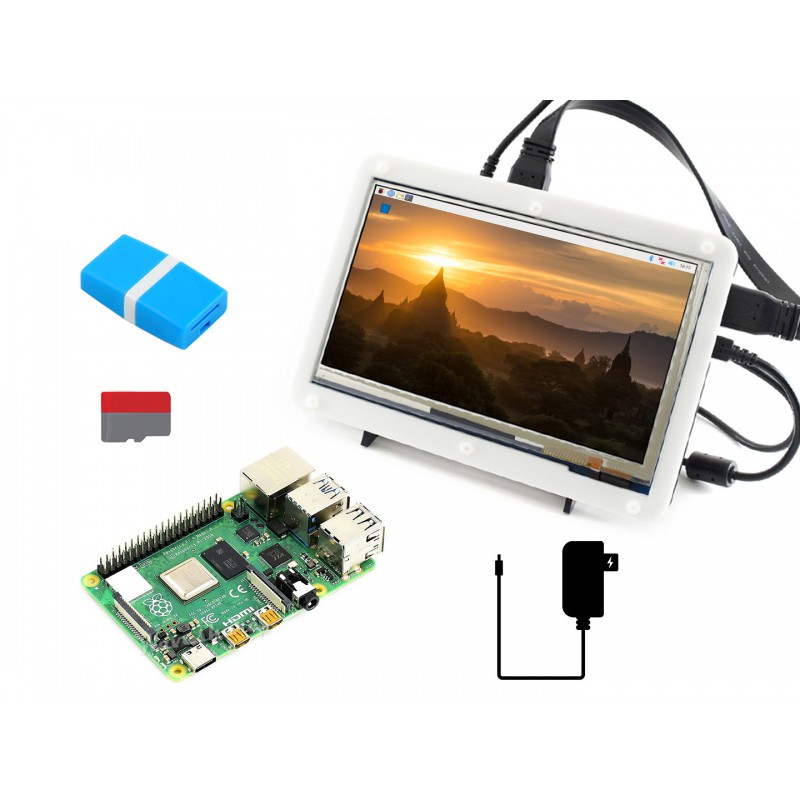 Kit Layar Raspberry Pi 4 Model - Pi 4 Case ulasan dan harga