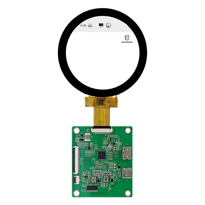 Layar LCD TFT Bulat A52T DSI D - Raspberry Pi 5 ulasan dan harga
