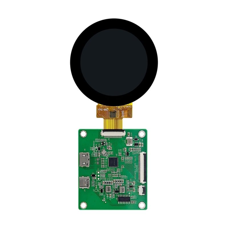 Layar LCD TFT Bulat A52T DSI D - Raspberry Pi 5 ulasan dan harga