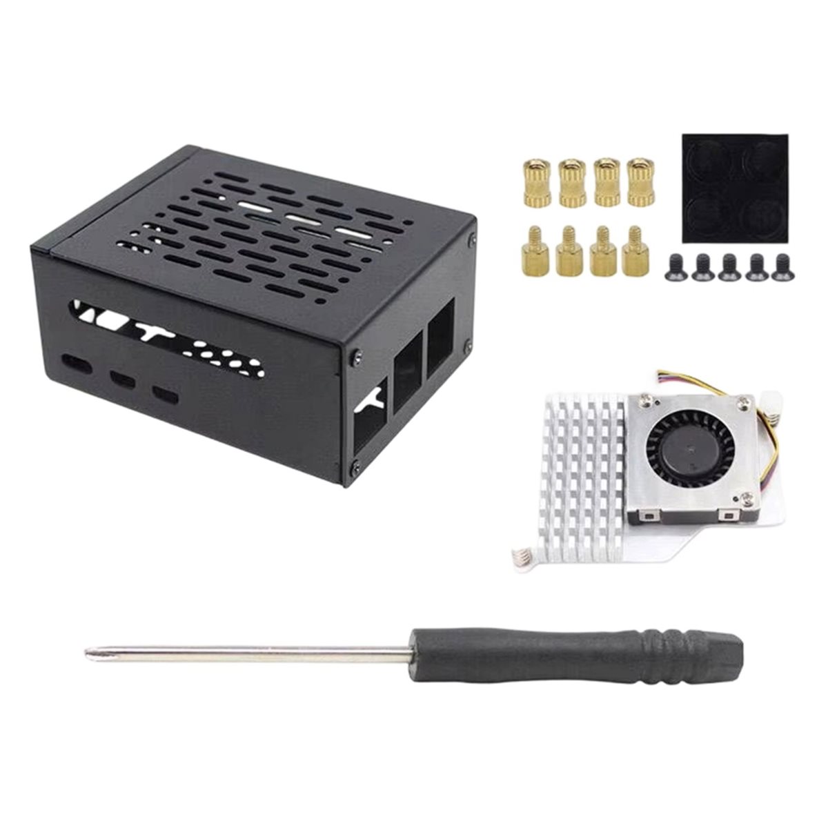 Casing Logam HGHO dengan Kipas - Raspberry Pi 5 ulasan dan harga